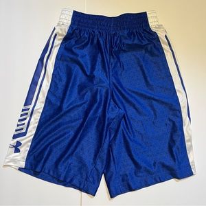 Under Armour Men’s Athletic Basketball Shorts with pockets Blue/silver